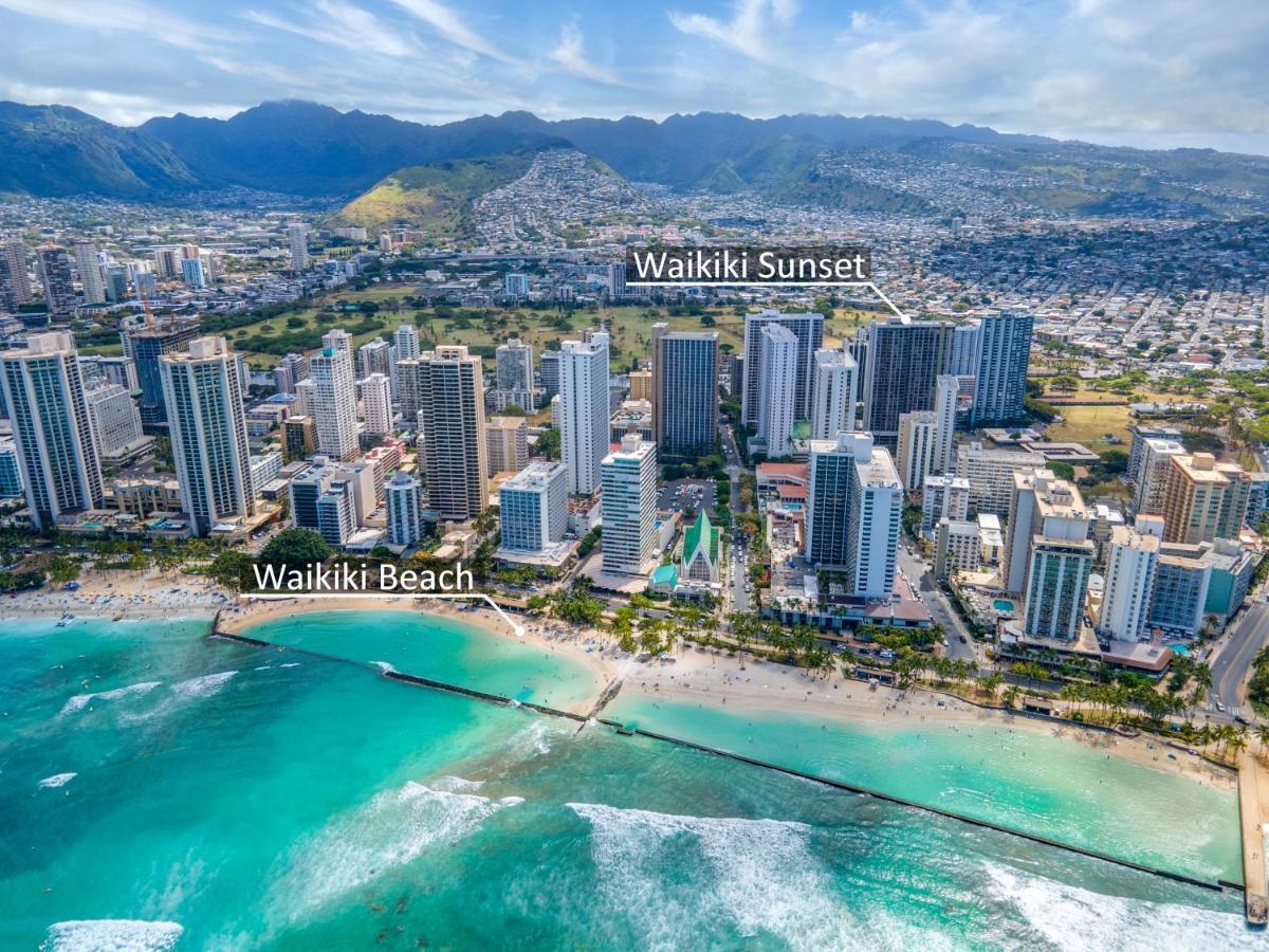 Waikiki Sunset Mountain View Near Beach With Parking Honolulu Exteriör bild